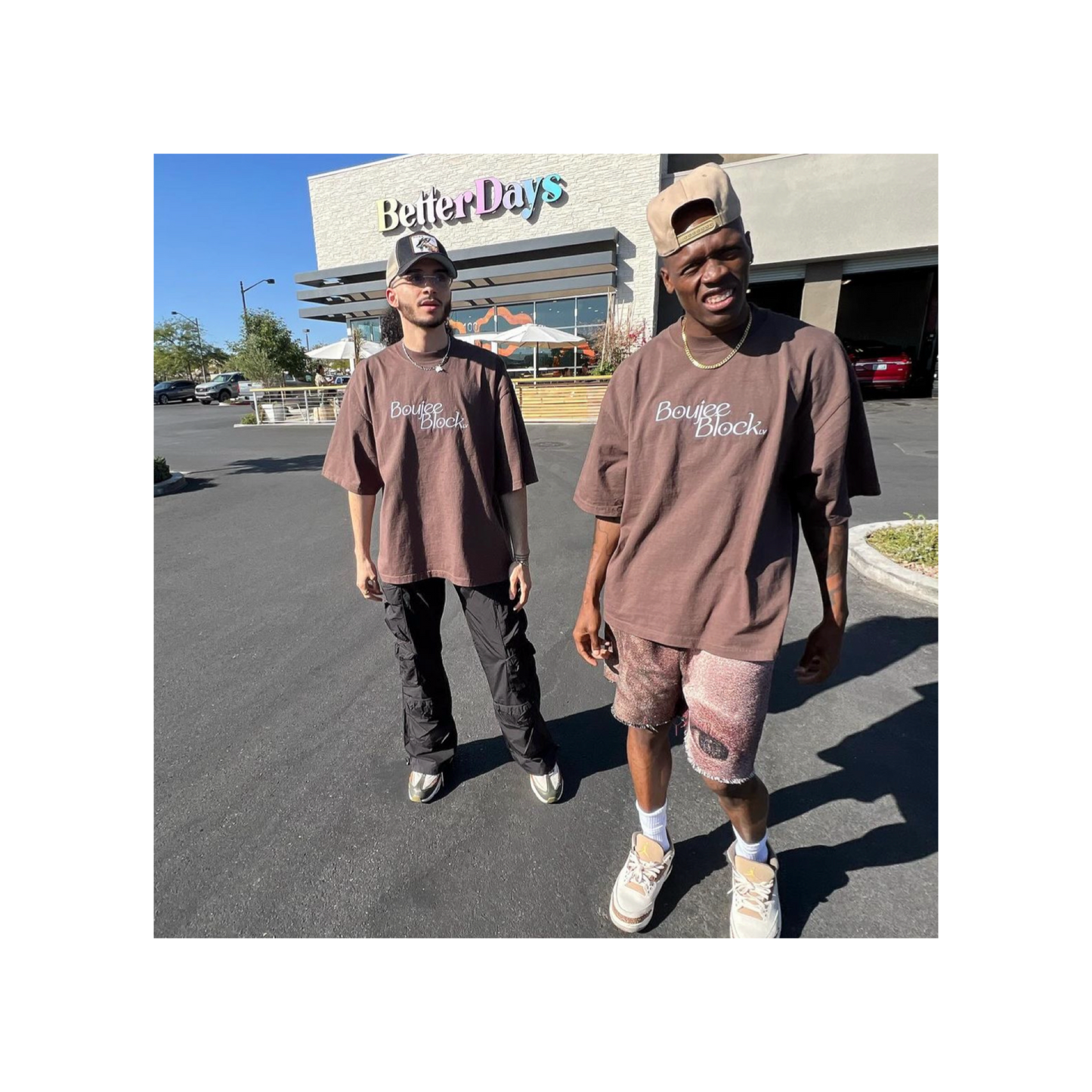 Boujee Block LV Oversized Tee